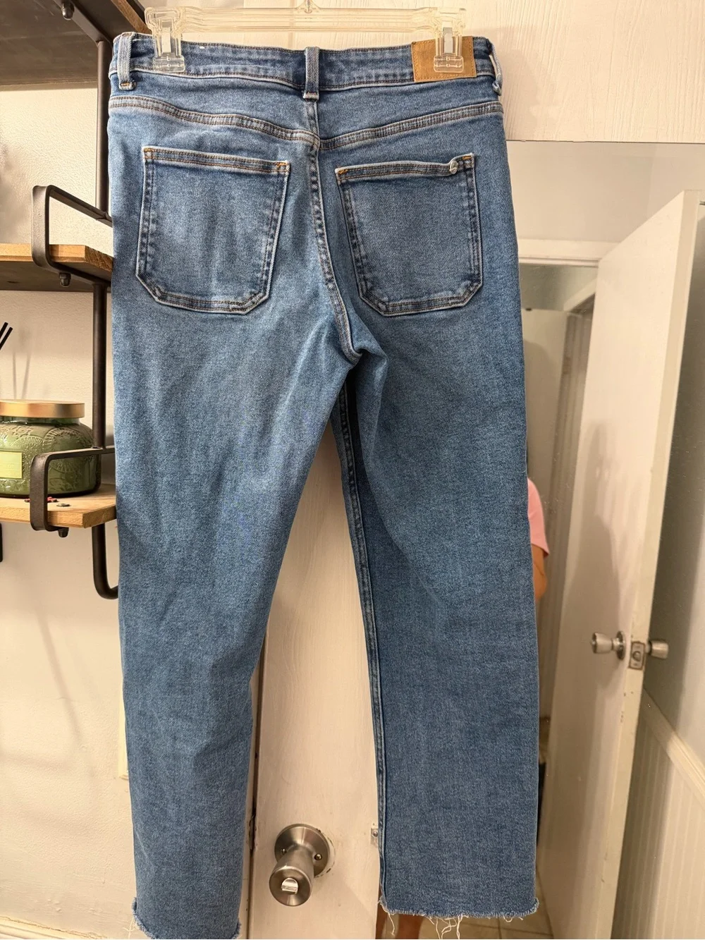 Zara Wide-Leg Jeans — Medium Blue